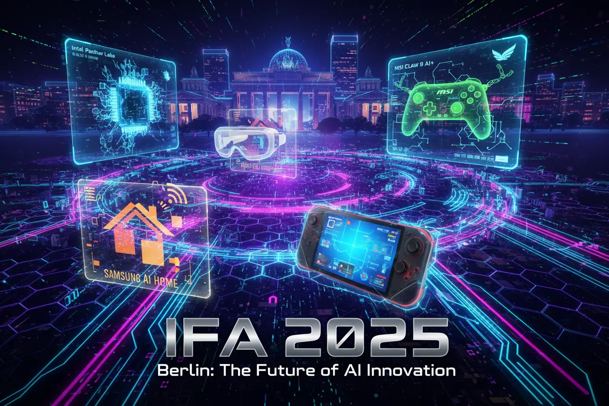 Feira IFA 2025 em Berlim com destaques de lançamentos em IA, laptops, smart home e realidade aumentada