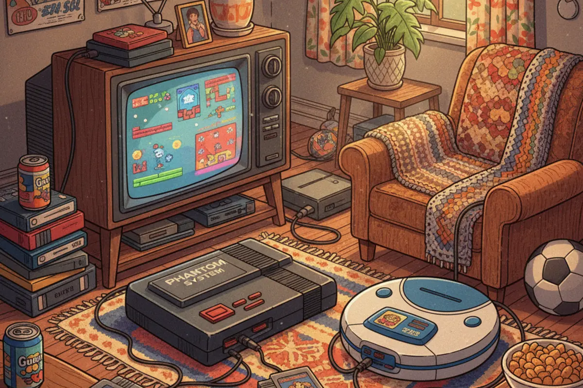 Consoles vintage brasileiros: Phantom System da Gradiente e Master System da Tectoy lado a lado