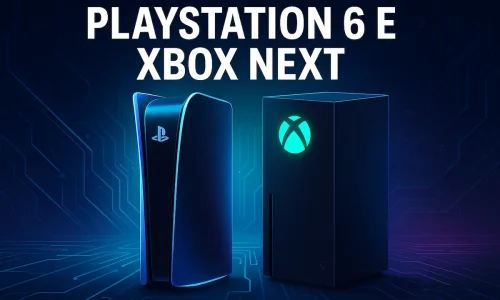 Rumores sobre o PlayStation 6 e o Xbox Next indicam um salto de performance, gráficos hiper-realistas e integração profunda com IA.