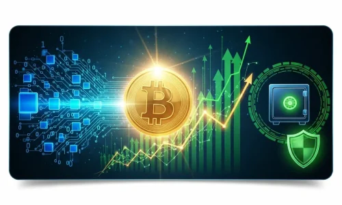 Bitcoin: a primeira criptomoeda descentralizada que revolucionou o sistema financeiro global.