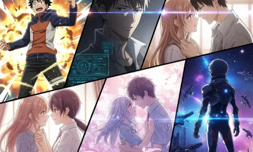 Personagens clássicos representando os principais gêneros de anime.