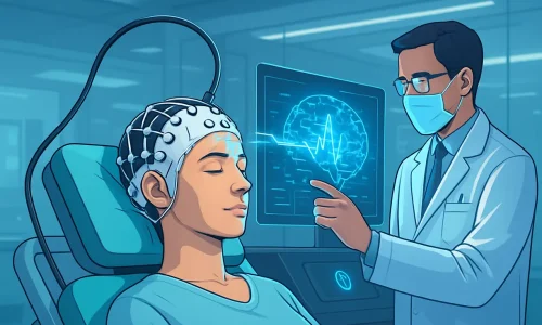 Procedimento pioneiro na Colômbia utiliza interface cérebro-computador para tratar depressão resistente.
