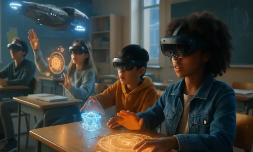 A realidade mista está levando a educação geek a um novo nível de imersão — unindo tecnologia, aprendizado e cultura pop em experiências interativas.