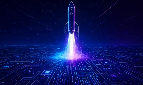 Visualização conceitual do impacto do novo modelo de IA da DeepSeek