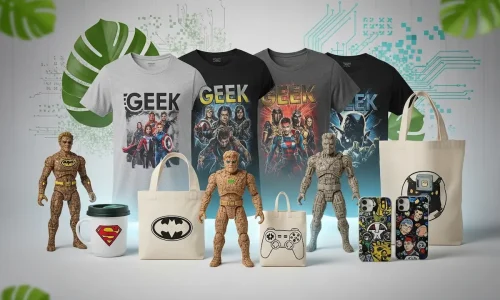 Moda geek sustentável: estilo nerd com consciência ambiental.