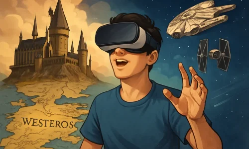 Realidade Aumentada e Virtual estão transformando a educação geek com experiências em mundos fictícios.