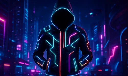 Wearable Tech na moda geek: jaquetas inteligentes com LEDs personalizáveis são tendência entre os fãs de tecnologia e cultura pop.