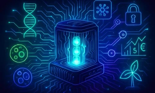 Computação quântica universal: tecnologia capaz de transformar saúde, inteligência artificial, segurança digital e muito mais.