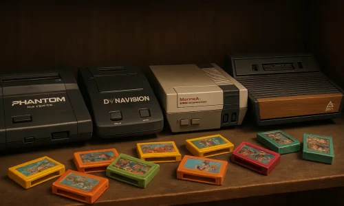 Uma vitrine com consoles paralelos e oficiais: recordações da história dos consoles no Brasil